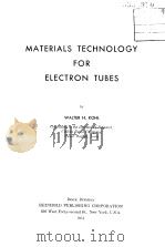 Materials Technology For Electron Tubes（ PDF版）