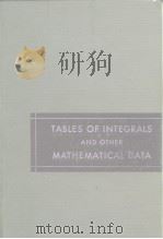 TABLES OF INTEGRALS AND OTHER MATHEMATICAL DATA PDF电子版封面