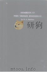 HANDBOOK OF HIGH VACUUMENGINEERING PDF电子版封面