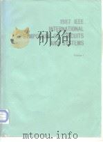 1987 IEEE INTERNATIONAL SYMPOSIUM ON CIRCUITS AND SYSTEMS VOL.1-3（ PDF版）
