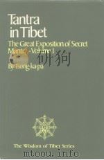 Tantra in Tibet: The Great Exposition of Secret Mantra Vol.1 PDF电子版封面 8120803760 宗喀巴