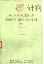 ADVANCES IN FOOD RESEARCH PDF电子版封面