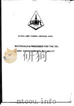 Society for the Advanceement of Material and Process Engineering.Materials and Prooesses for the 70& PDF电子版封面