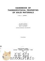 HANDBOOK OF THERMOPHYSICAL PROPERTIES OF SOLID MATERIALS PDF电子版封面