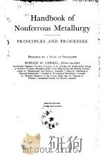 Handbook of Nonferrous Metallurgy PRINCIPLES AND PROCESSES PDF电子版封面