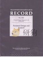 No.1482 Pavement Design and Analysis PDF电子版封面 0309061202