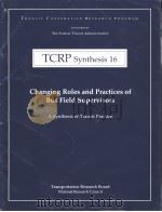 TCRP Synthesis 16 ChangingRoles and Practices of Bus Field Supervisors PDF电子版封面