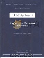 TCRP Synthesis 22 Monitoring Bus Maintenance Performance PDF电子版封面