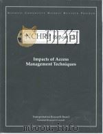 NCHRP Report 420 Impacts of Access Management Techniques PDF电子版封面