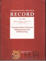 Transportation Demand Management and Ridesharing PDF电子版封面 0309061679