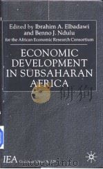 Economic Development in Subsaharan Africa PDF电子版封面 0333794567