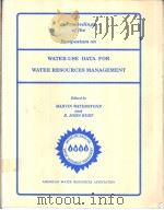 Proceedings WATER-USE DATA FOR WATER RESOURCES MANAGEMENT PDF电子版封面