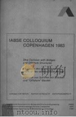 IABSE COLLOQUIUM COPENHAGEN 1983 PDF电子版封面
