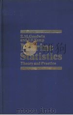 Marine Statistics Theory and Practice PDF电子版封面 0540073792