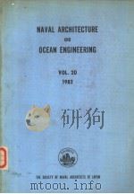 NAVAL ARCHITECTURE AND OCEAN ENGINEERING VOL.20 1982 PDF电子版封面