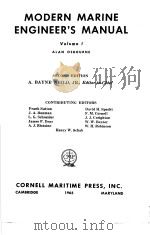 MODERN MARINE ENGINEER‘S MANUAL Volume Ⅰ 15 MATHEMATICS AND MECHANICS PDF电子版封面