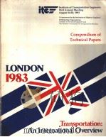 Compendium of Technical Papers LONDON 1983 SESSION 1 PUBLTC TRANSPORT PROBLEMS IN THIRD WORLD CITIES PDF电子版封面