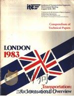 Compendium of Technical Papers LONDON 1983 SESSION 9 LIGHT RAIL IN EUROPE PDF电子版封面