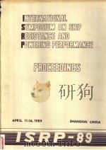 INTERNATIONAL SYMPOSIUM ON SHIP RESISTANCE AND POWERING PERFORMANCE PROCEEDINGS PDF电子版封面