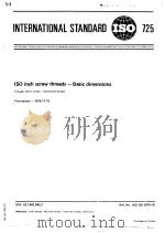 ISO inch screw threads-Basic dimensions  ISO725（1978 PDF版）