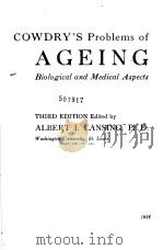 COWDRY‘S Problems of AGEING Biological and Medical Aspects     PDF电子版封面     