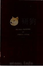 BIOLOGICAL PROTOTYPES and SYNTHETIC SYSTEMS Volume 1 PDF电子版封面