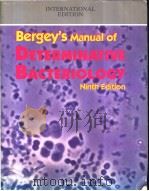 Bergey‘s Manual of DETERMINATIVE BACTERIOLOGY Ninth Edition PDF电子版封面 0683094920