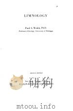 LIMNOLOGY SECOND EDITION PDF电子版封面