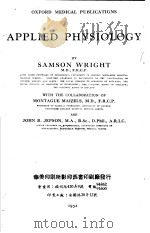 APPLIED PHYSIOLOGY PDF电子版封面
