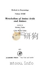 Methods in Enzymology Volume 17 Metabolism of Amino Acids and Amines PDF电子版封面