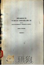 Advances in VIRUS RESEARCH VOLUME 31 PDF电子版封面 0120398311