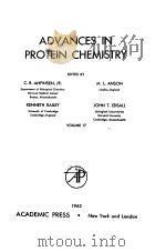 ADVANCES IN PROTEIN CHEMISTRY VOLUME 17 PDF电子版封面