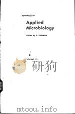 ADVANCES IN Applied Microbiology VOLUME 15     PDF电子版封面     