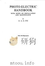 PHOTO-ELECTRIC HANDBOOK PDF电子版封面