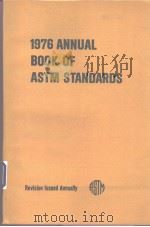 1976 ANNUAL BOOK OF ASTM STANDARDS PART 9 Electrodeposited Metallic Coatings;Metal Poweders,Sinter PDF电子版封面
