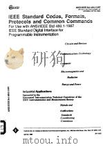 IEEE Standard Codes Formats Protocols and Common Commands For Use with ANSиEEE Std 488.1-1987 IEEE S PDF电子版封面