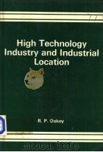 High Technology Industry and Industrial Location PDF电子版封面 0566004194