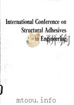 International Conference on Structural Adhesives in Engineering PDF电子版封面 0852985924