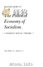 The Political Economy of Socialism PDF电子版封面