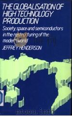 The Globalisation of High Technology Production     PDF电子版封面  0415031397   
