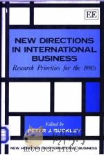 New directions in international business:research priorities for the 1990s PDF电子版封面 1852784237