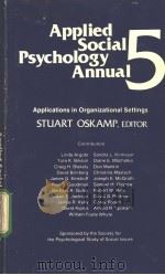 Applied Social Psychology Annual 5 PDF电子版封面