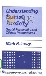 Understanding Social Anxiety PDF电子版封面