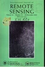 International Journal of REMOTE SENSING Volume 24 Number 22 PDF电子版封面