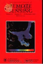 International Journal of REMOTE SENSING Volume 24 Number 21 PDF电子版封面