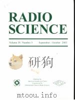RADIO SCIENCE  Volume 38  Number 5（ PDF版）