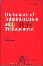 Dictionary of Administration and Management PDF电子版封面