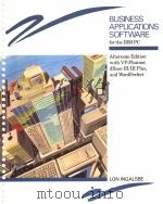 BUSINESS APPLICATIONS SOFTWARE PDF电子版封面