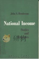 National Income：Statics and Dynamics（ PDF版）