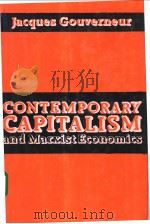 Contemporary Capitalism and Marxist Economics PDF电子版封面
